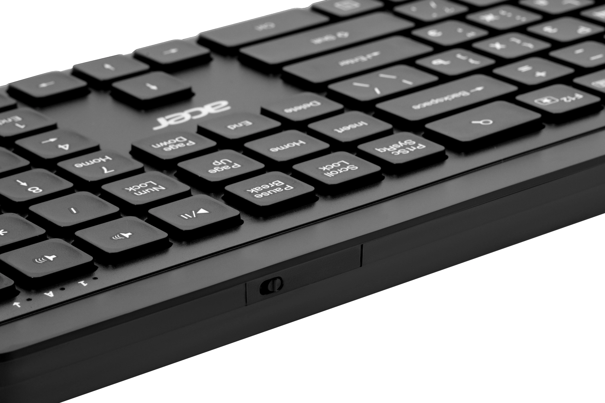 Клавиатура Acer OKR501 черный USB беспроводная Multimedia (ZL.KBD11.00N) — миниатюра 6