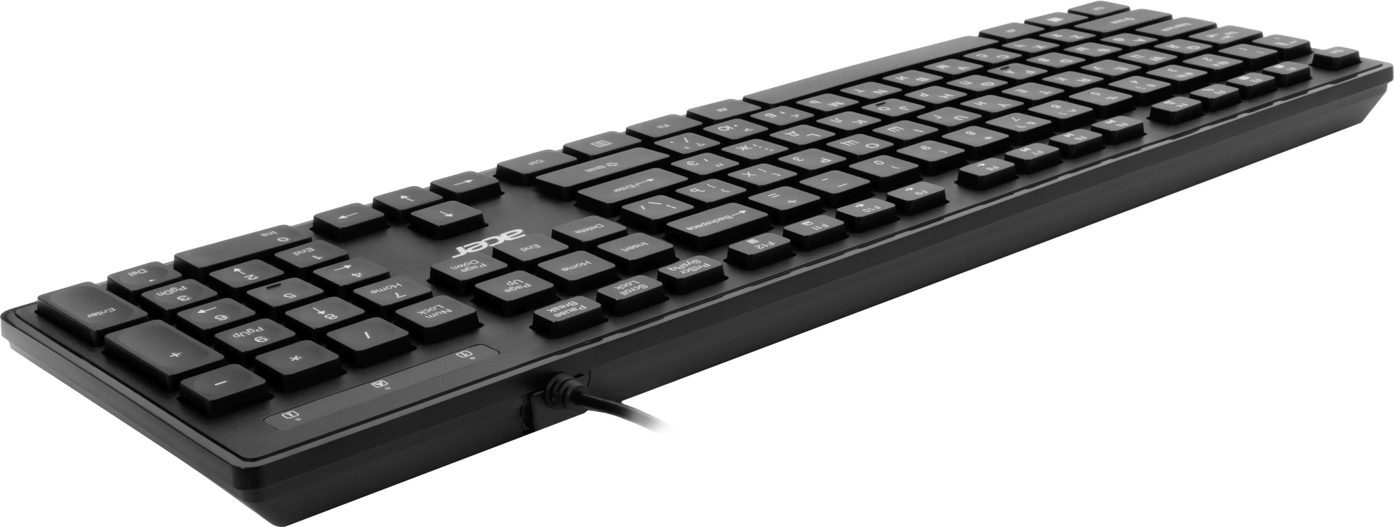 Клавиатура Acer OKW503 черный USB Multimedia (ZL.KBD11.00P) кабель 1.8м — миниатюра 7