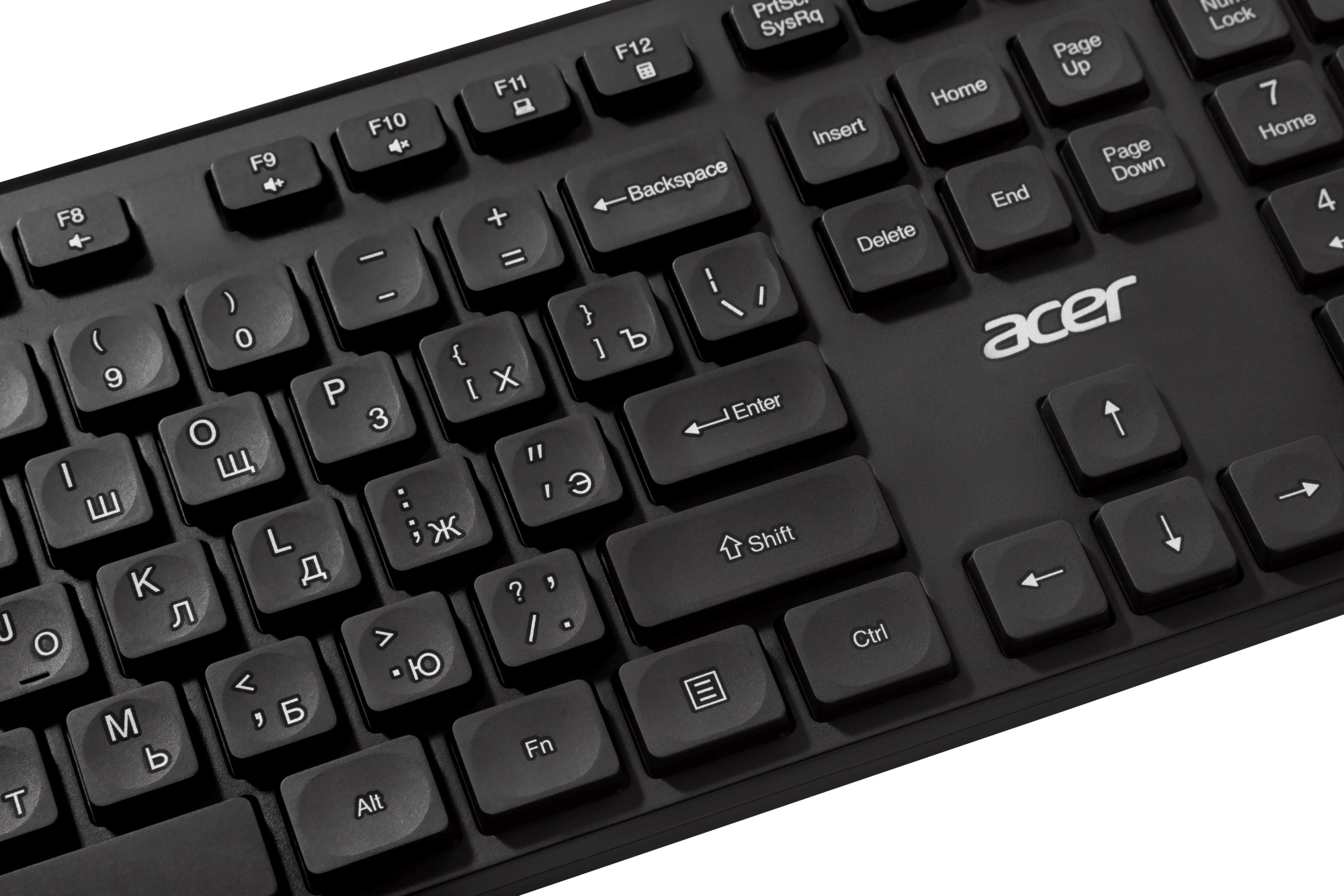 Клавиатура Acer OKW503 черный USB Multimedia (ZL.KBD11.00P) кабель 1.8м — миниатюра 8