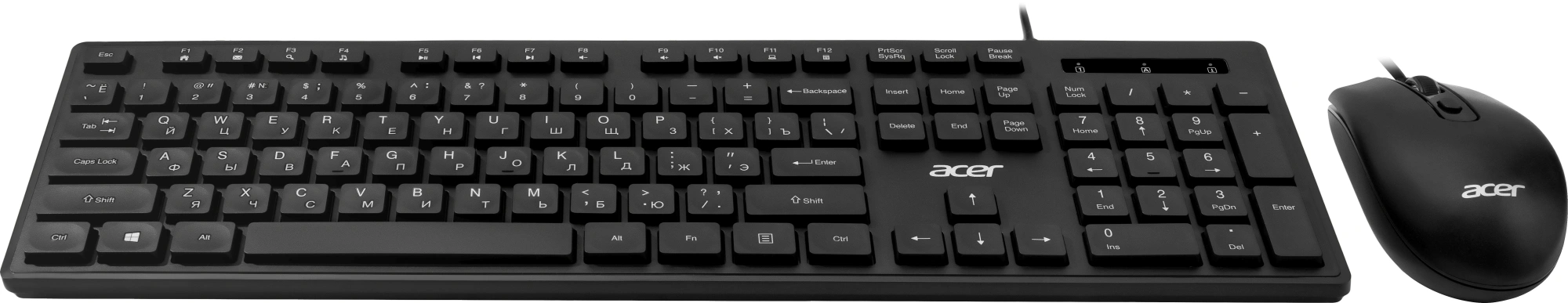 Клавиатура + мышь Acer OCC504 клав:черный мышь:черный USB Multimedia (ZL.ACC11.00M) — миниатюра 4