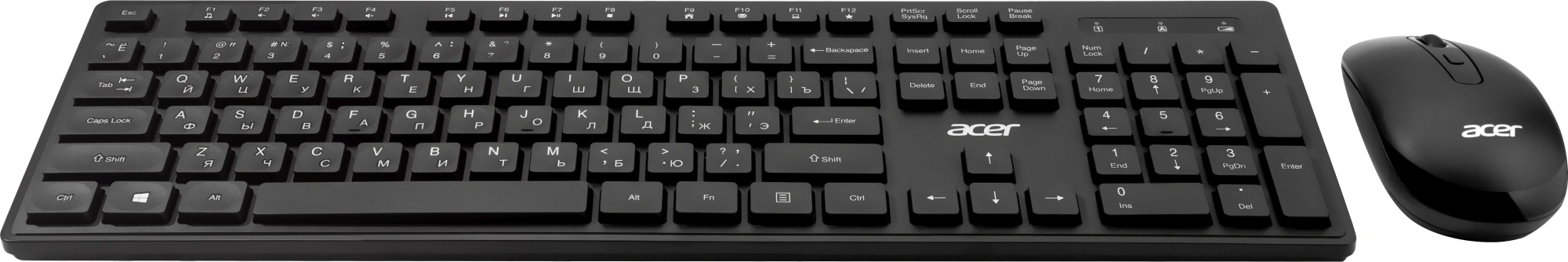 Клавиатура + мышь Acer OCC503 клав:черный мышь:черный USB беспроводная slim Multimedia (ZL.ACC11.00K) — миниатюра 4