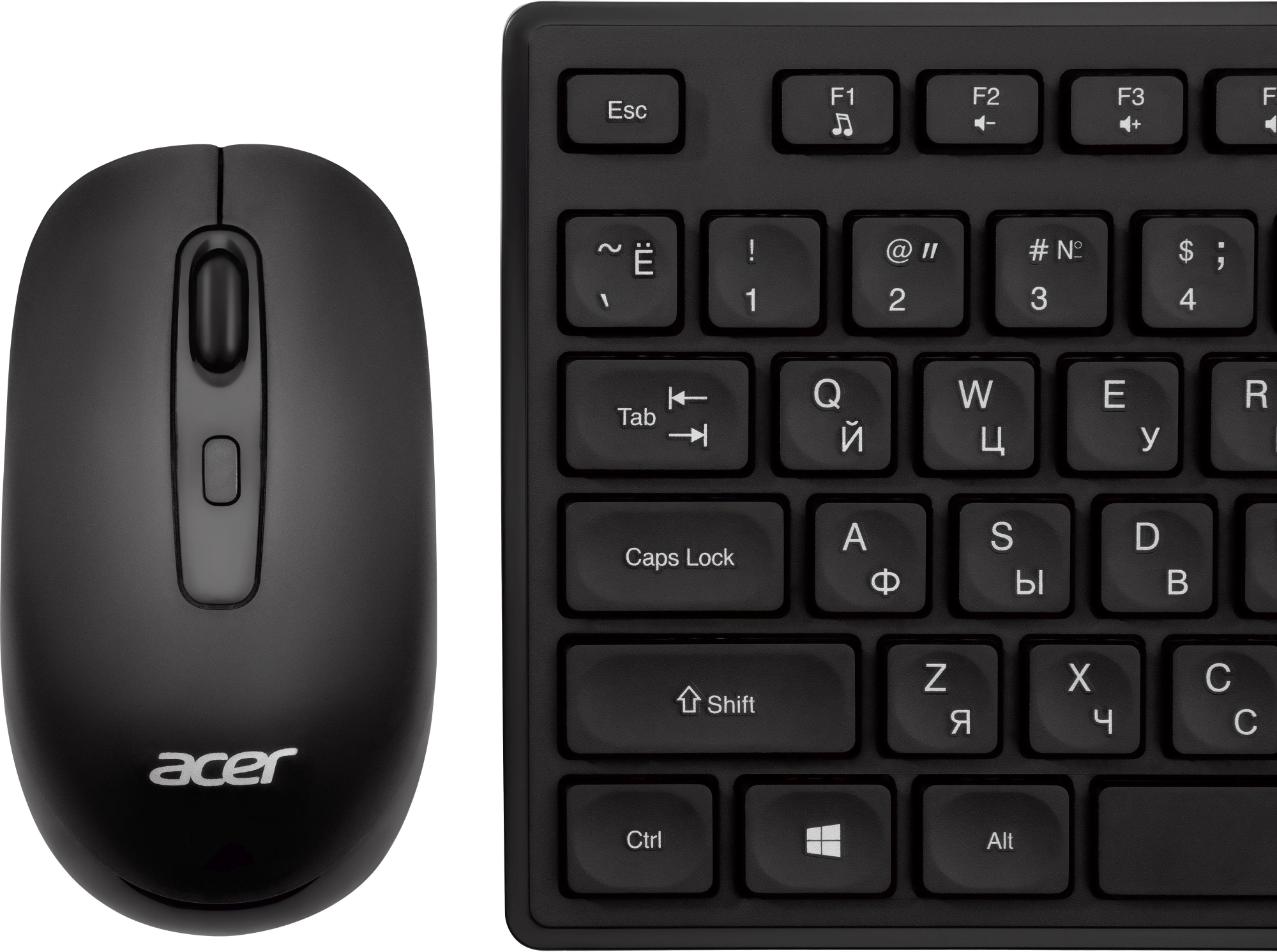 Клавиатура + мышь Acer OCC503 клав:черный мышь:черный USB беспроводная slim Multimedia (ZL.ACC11.00K) — миниатюра 5