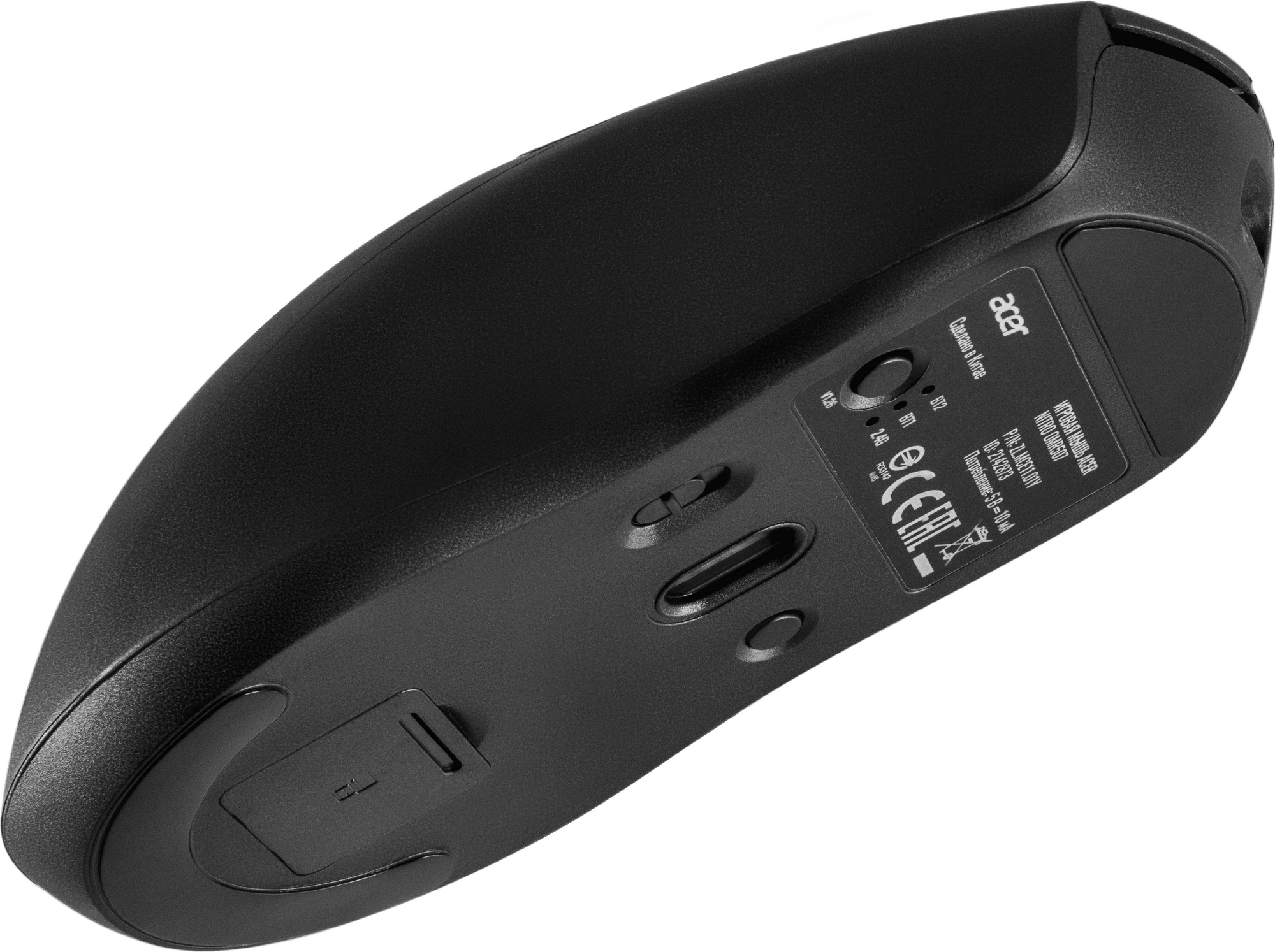 Мышь Acer Nitro OMR507 черный оптическая 12800dpi беспров. BT/Radio USB 5but (ZL.MCE11.01Y) — миниатюра 9