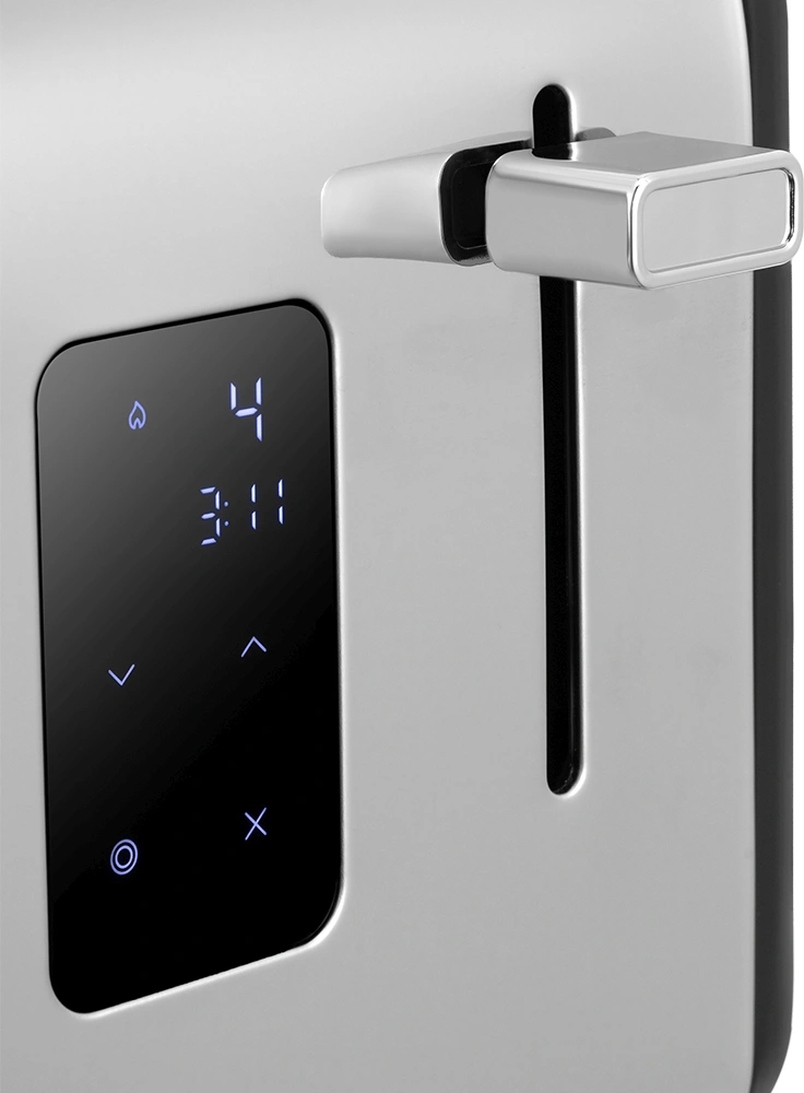 Тостер Kitfort КТ-6497 850Вт черный/стальной — миниатюра 4