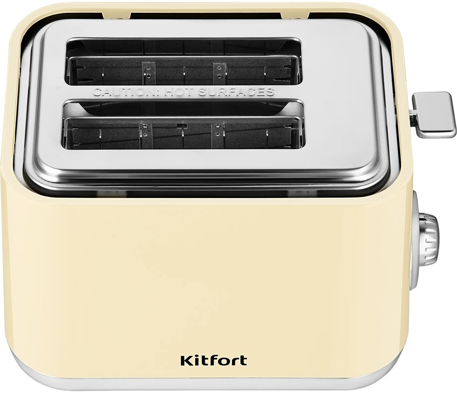 Тостер Kitfort КТ-6558 815Вт бежевый/стальной — миниатюра 7