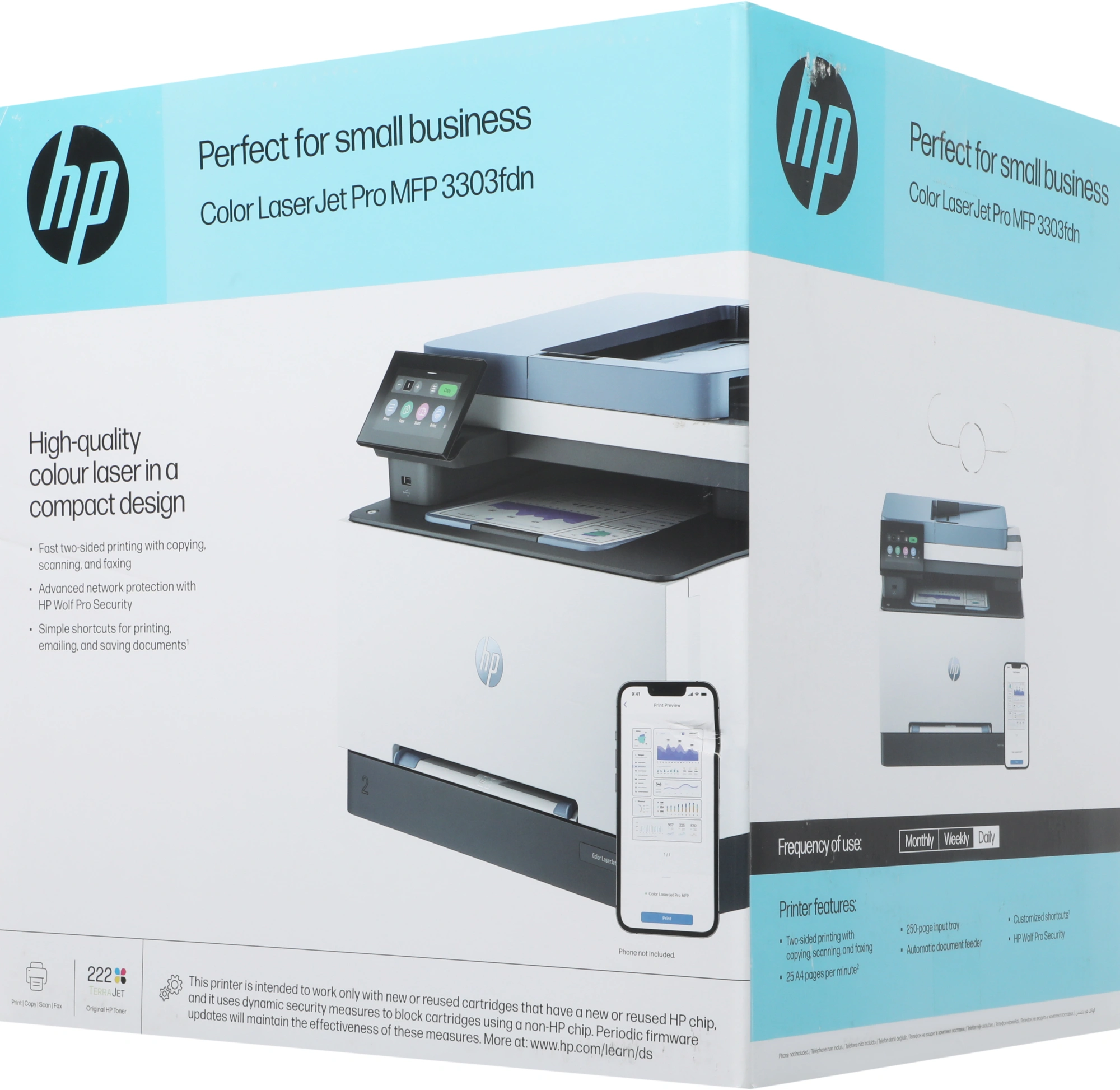 МФУ лазерный HP Color LaserJet Pro 3303fdn (499M7A) A4 Duplex белый — фото 1