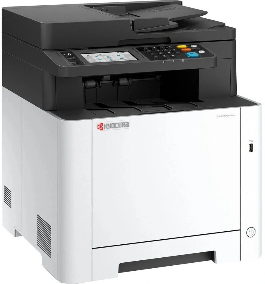 МФУ лазерный Kyocera Ecosys MA2600cwfx (110C0D3NL0/110C0D3NL1) A4 Duplex WiFi белый — фото 1