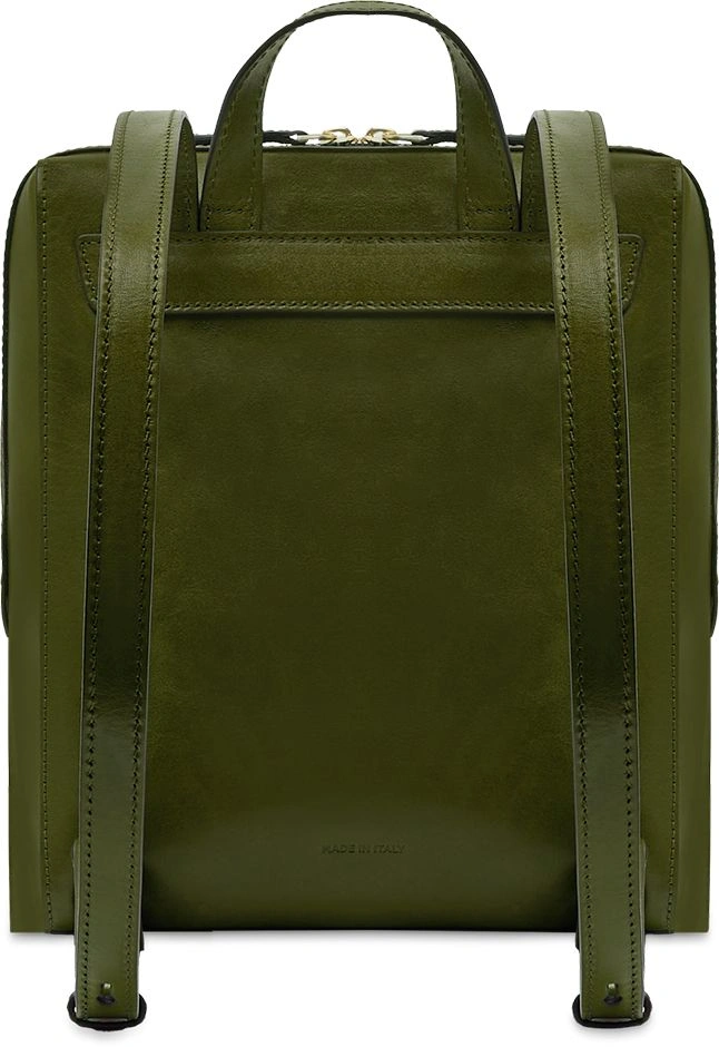 Рюкзак женский The Bridge Frida 04291601/00C оливковый натур.кожа — миниатюра 3