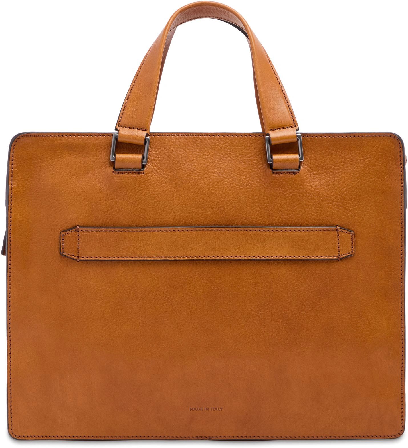 Деловая сумка The Bridge Leone Soft 063026D3/74 с отделением для ноутбука 13" коньячная натур.кожа — миниатюра 3