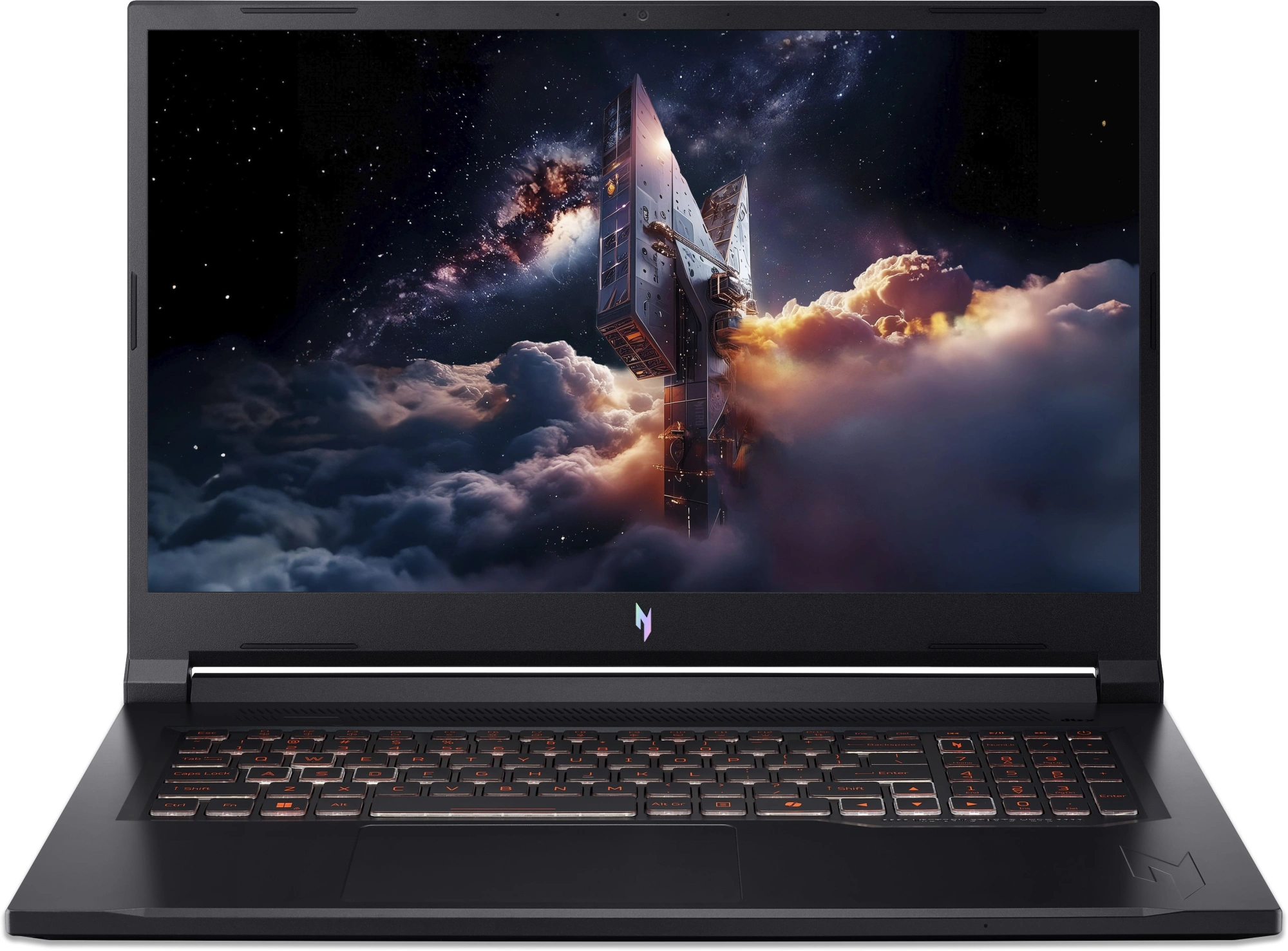 Ноутбук Acer Nitro V 17 AI ANV17-41-R6A6 Ryzen 7 260 16Gb SSD1Tb NVIDIA GeForce RTX 5060 8Gb 17.3" IPS FHD (1920x1080) без ОС black WiFi BT Cam (NH.QYVCD.005) — фото 1