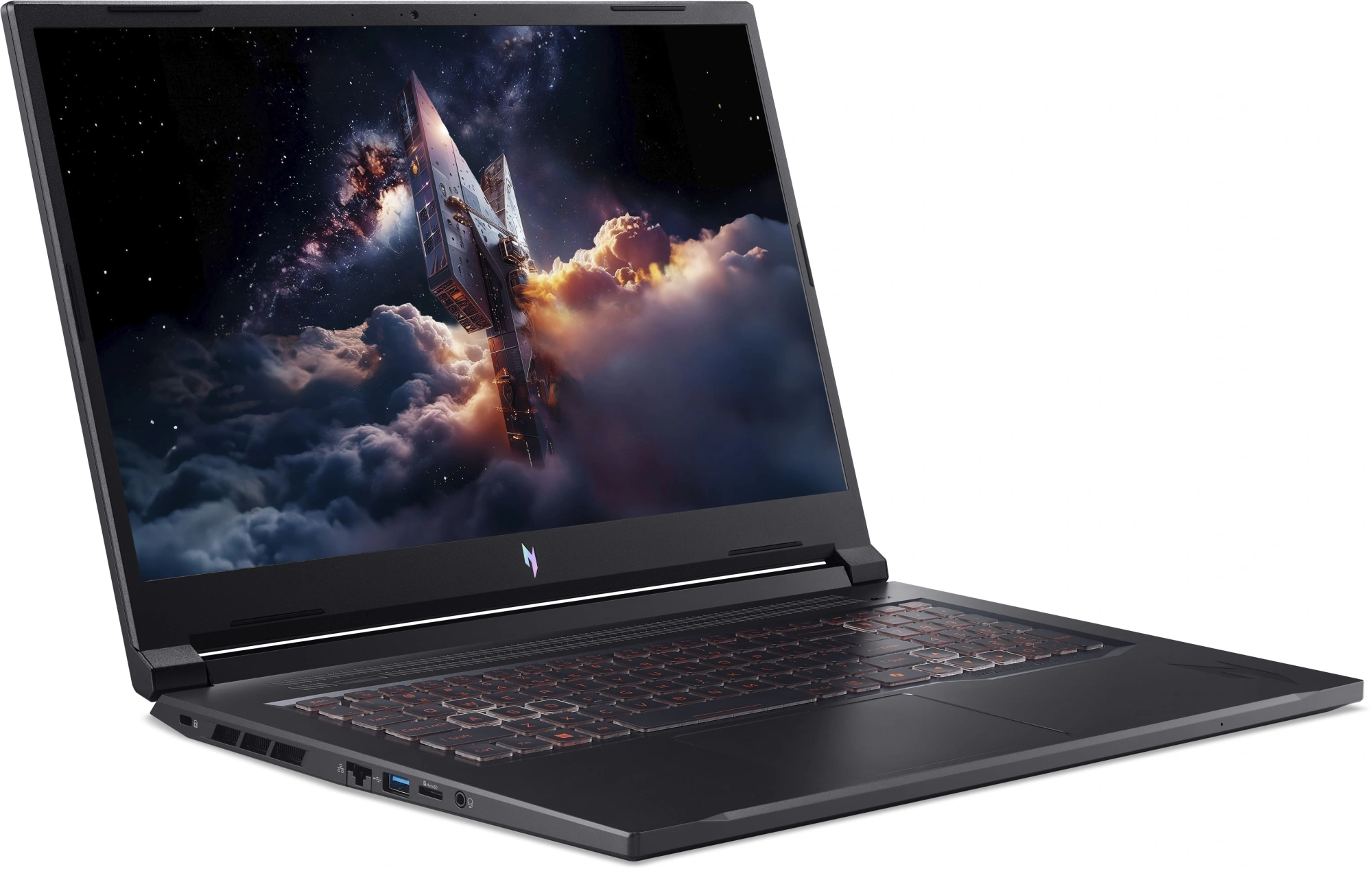 Ноутбук Acer Nitro V 17 AI ANV17-41-R6A6 Ryzen 7 260 16Gb SSD1Tb NVIDIA GeForce RTX 5060 8Gb 17.3" IPS FHD (1920x1080) без ОС black WiFi BT Cam (NH.QYVCD.005) — миниатюра 2