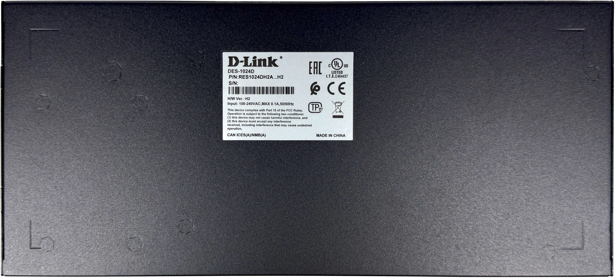 Коммутатор D-Link DES-1024D/H2A (L2) 24x100Мбит/с неуправляемый — миниатюра 5