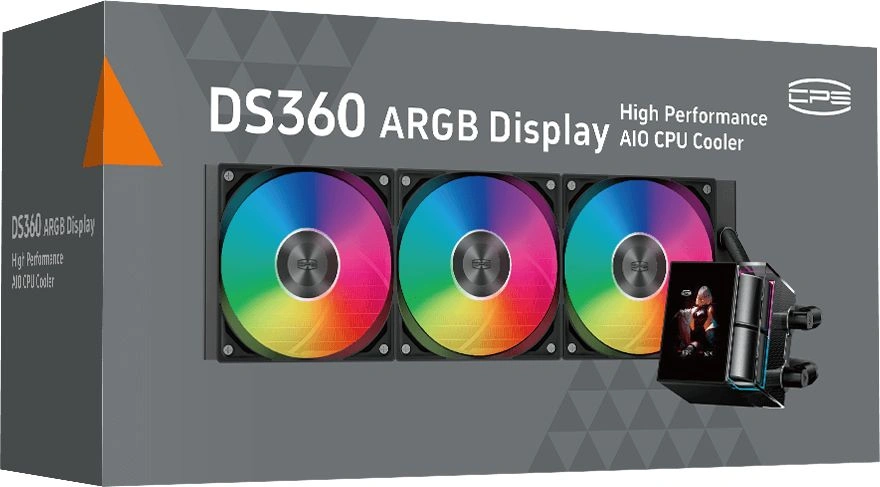 Система водяного охлаждения PcCooler DS360 Display ARGB Soc-AM5/AM4/1200/1700/1851 черный 4-pin 39.8dB Al LCD 310W Ret (DS360-BKAWXY-GL) — миниатюра 4