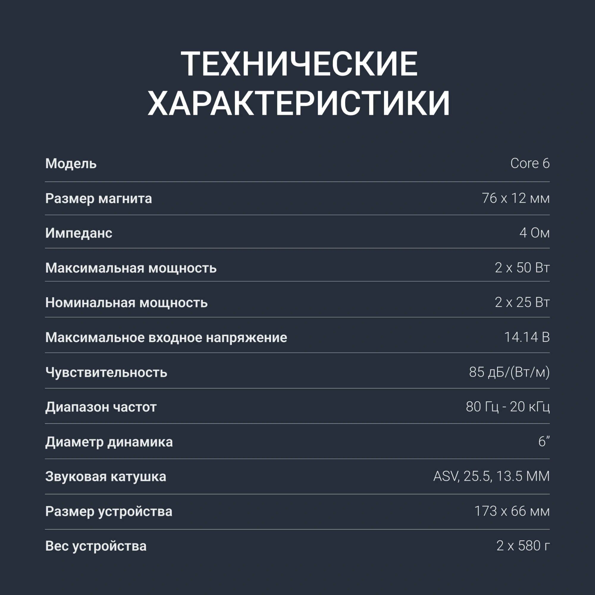 Колонки автомобильные Digma Core 6 100Вт 85дБ 4Ом 16см (6дюйм) (ком.:2кол.) коаксиальные двухполосные — миниатюра 3