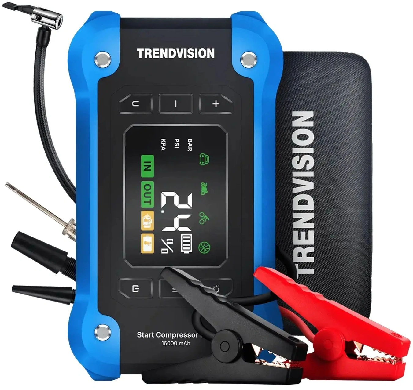 Автомобильный компрессор TrendVision Start Compressor PRO шланг 0.2м — фото 1