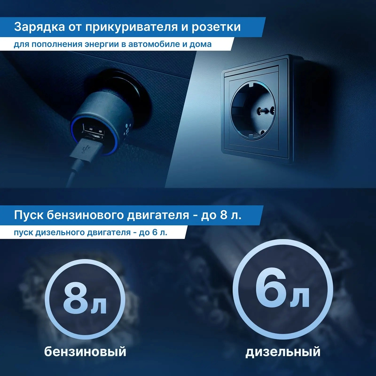 Автомобильный компрессор TrendVision Start Compressor PRO шланг 0.2м — миниатюра 6