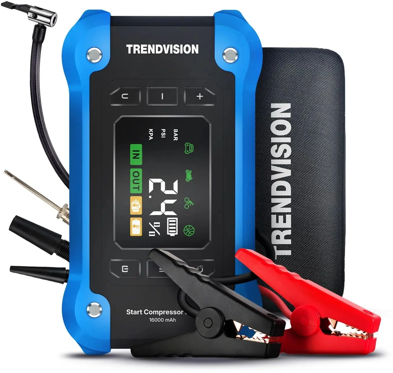 Автомобильный компрессор TrendVision Start Compressor PRO шланг 0.2м — миниатюра 13