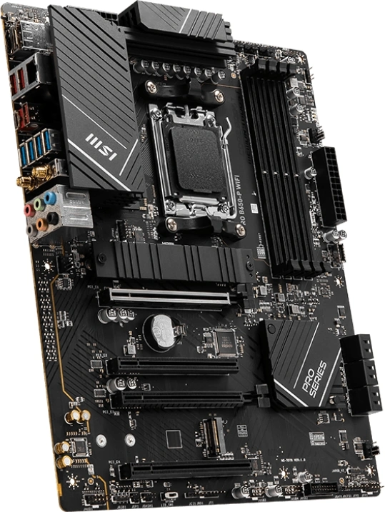 Материнская плата MSI PRO B650-P WIFI Socket AM5 AMD B650 4xDDR5 ATX AC`97 8ch(7.1) 2.5Gg RAID+HDMI+DP — миниатюра 3