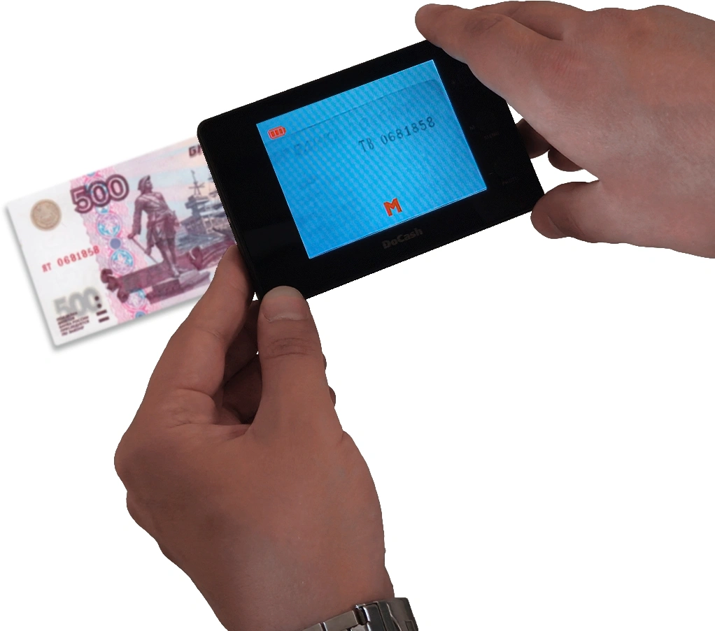 Детектор банкнот DoCash Micro IR/UV просмотровый АКБ (8401) — миниатюра 6