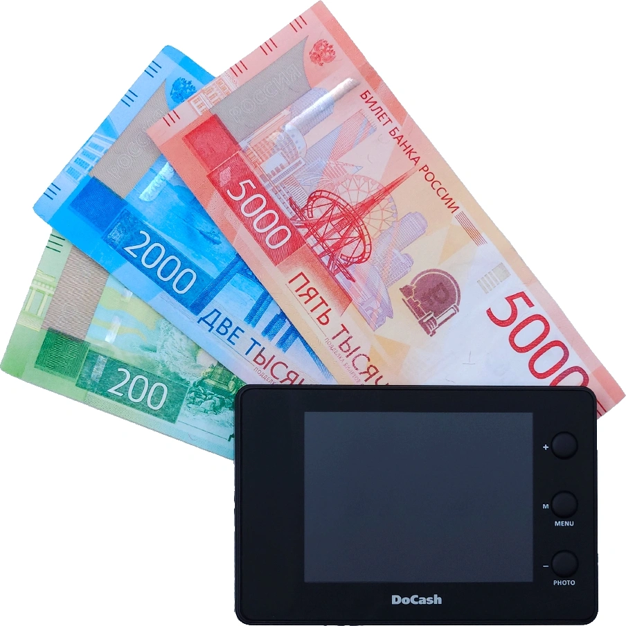 Детектор банкнот DoCash Micro IR/UV просмотровый АКБ (8401) — миниатюра 7