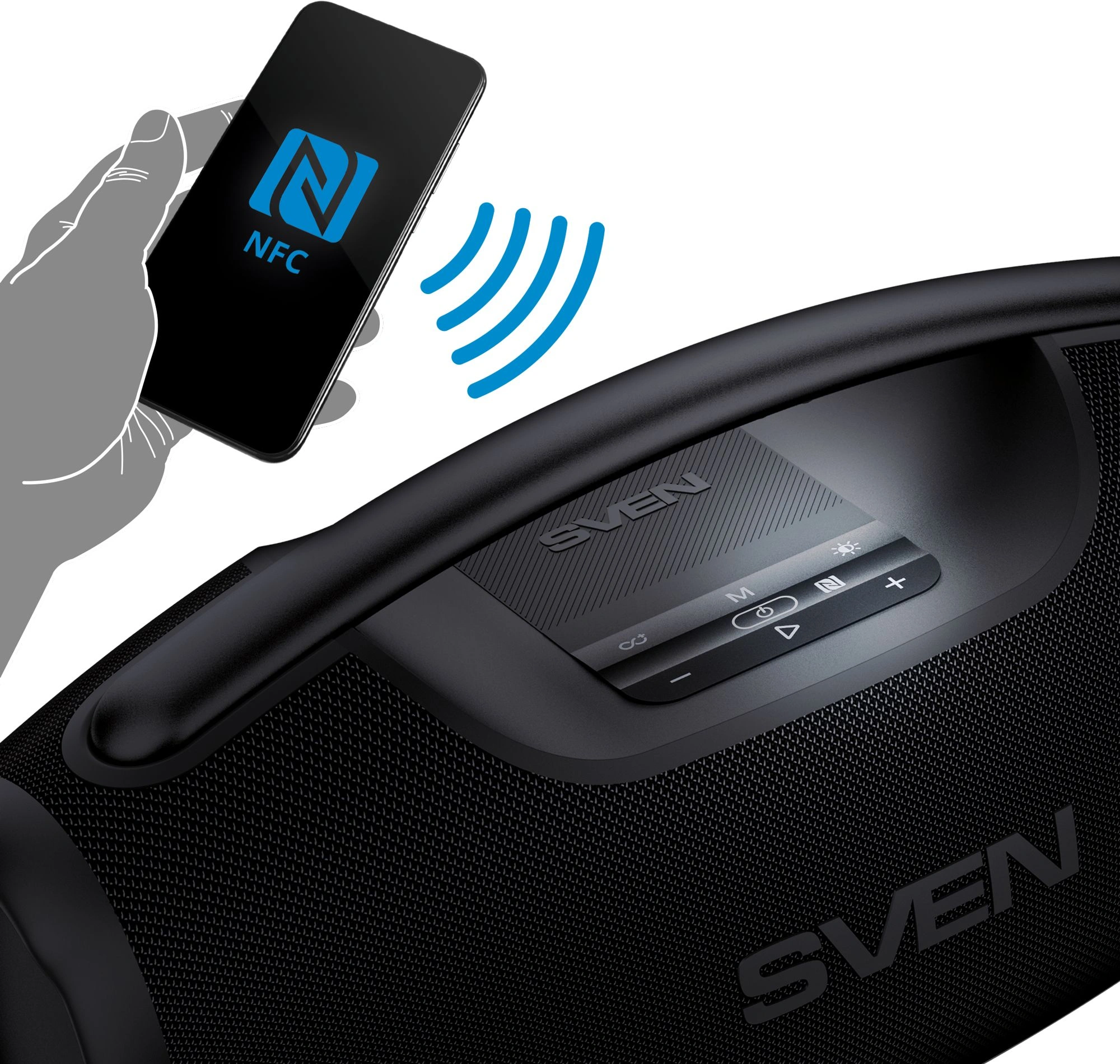 Колонка порт. Sven АС PS-990 черный 180W 2.0 BT/3.5Jack 5200mAh (без.бат) (SV-022891) — миниатюра 11