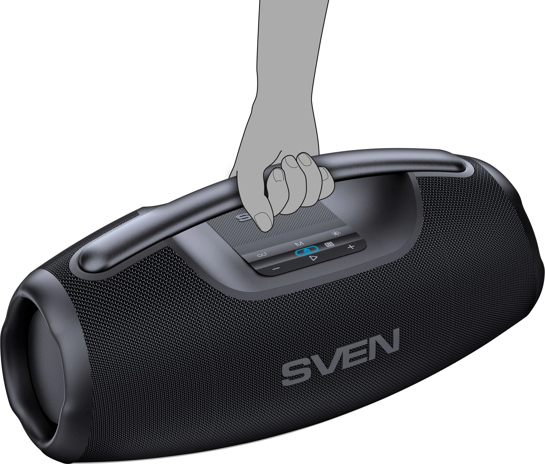 Колонка порт. Sven АС PS-990 черный 180W 2.0 BT/3.5Jack 5200mAh (без.бат) (SV-022891) — миниатюра 13