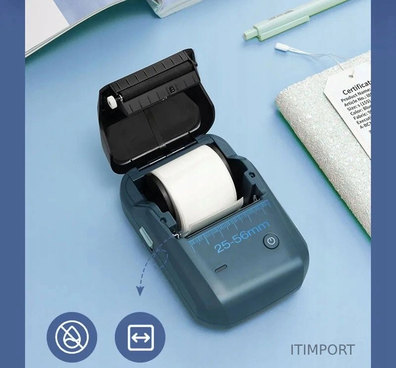 Термопринтер Niimbot B1 Space Blue (1746799) 203dpi 50мм/с/USB/BT для печ.этик. голубой — миниатюра 8