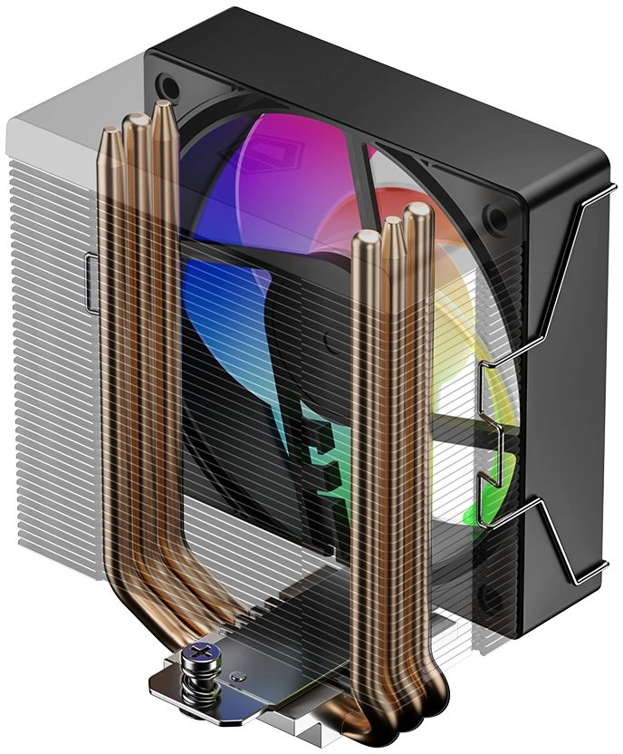 Устройство охлаждения(кулер) ID-Cooling SE-903-XT V2 ARGB Soc-AM5/AM4/1200/1700/1851 серебристый/черный 4-pin 14-29.1dB Al+Cu 150W 390gr Ret (SE-903-XT V2 ARGB) — миниатюра 6