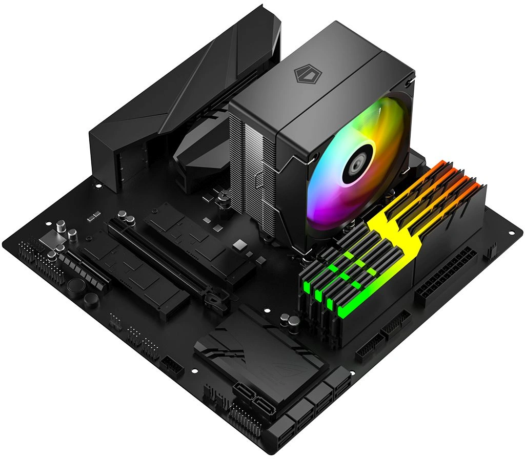 Устройство охлаждения(кулер) ID-Cooling SE-903-XT V2 ARGB Soc-AM5/AM4/1200/1700/1851 серебристый/черный 4-pin 14-29.1dB Al+Cu 150W 390gr Ret (SE-903-XT V2 ARGB) — миниатюра 5