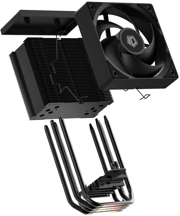 Устройство охлаждения(кулер) ID-Cooling SE-904-XT Soc-AM5/AM4/1200/1700/1851 черный 4-pin 14-29.1dB Al+Cu 180W 430gr Ret (SE-904-XT BLACK) — миниатюра 9