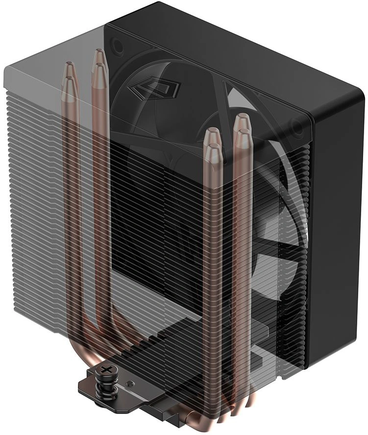 Устройство охлаждения(кулер) ID-Cooling SE-904-XT Soc-AM5/AM4/1200/1700/1851 черный 4-pin 14-29.1dB Al+Cu 180W 430gr Ret (SE-904-XT BLACK) — миниатюра 8