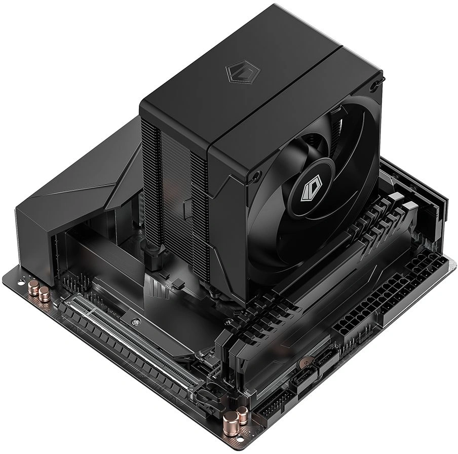 Устройство охлаждения(кулер) ID-Cooling SE-904-XT Soc-AM5/AM4/1200/1700/1851 черный 4-pin 14-29.1dB Al+Cu 180W 430gr Ret (SE-904-XT BLACK) — миниатюра 10