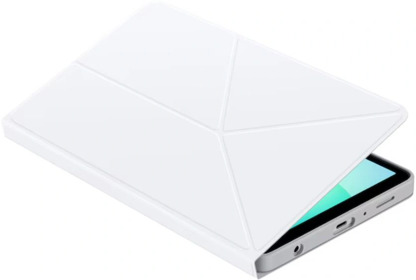 Чехол Samsung для Samsung Galaxy Tab A11 Book Cover поликарбонат/полиуретан белый (EF-BX130PWEGRU) — миниатюра 4