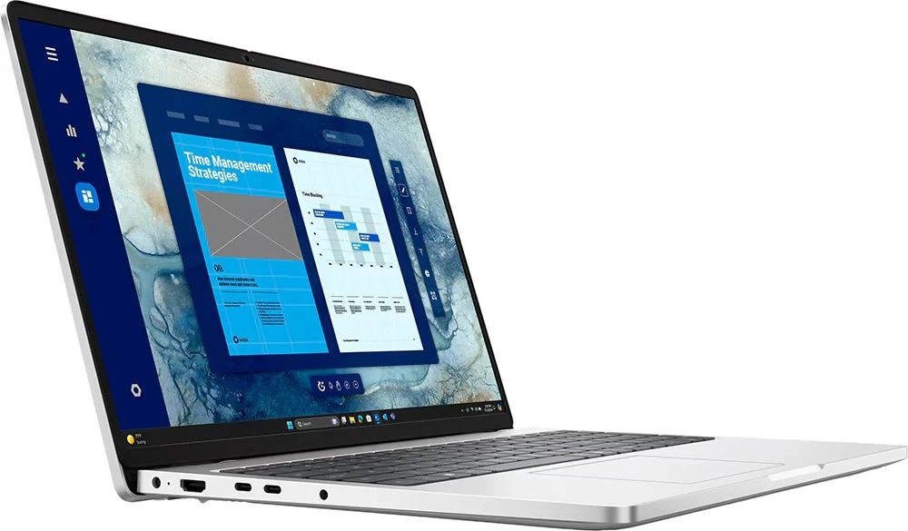 Ноутбук Dell Pro 16 PC16250 Core Ultra 7 255U 16Gb SSD1Tb Intel Graphics 16" IPS FHD+ (1920x1200) Linux silver WiFi BT Cam (PRO16-7613) — миниатюра 2