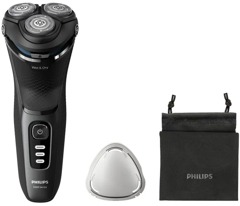 Бритва роторная Philips Series 3000 S3244/12 реж.эл.:3 питан.:аккум. серый — миниатюра 13
