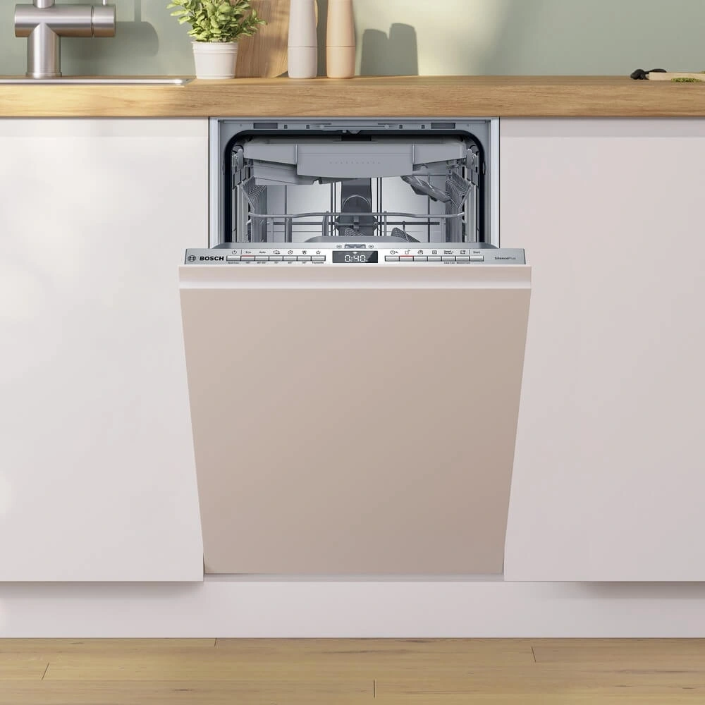 Посудомоечная машина встраив. Bosch Serie 4 SPV4EMX10E узкая серебристый — миниатюра 2