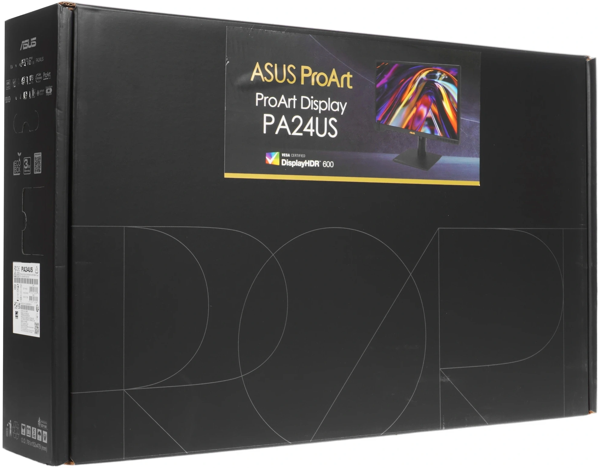 Монитор Asus 23.6" ProArt PA24US черный IPS LED 16:9 HDMI M/M матовая HAS Piv 600cd 178гр/178гр 3840x2160 60Hz DP Quad 4K (2160p) USB 6кг — миниатюра 12