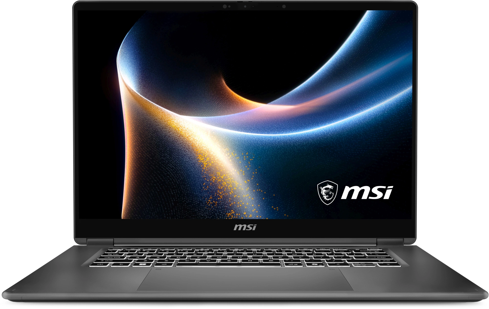 Ноутбук MSI Prestige 16 Flip AI+ C3MTG-028RU Core Ultra 9 386H 32Gb SSD2Tb Intel Graphics 16" OLED Touch 2.8K (2880x1800) Windows 11 Pro grey WiFi BT Cam (9S7-262233-028) — фото 1