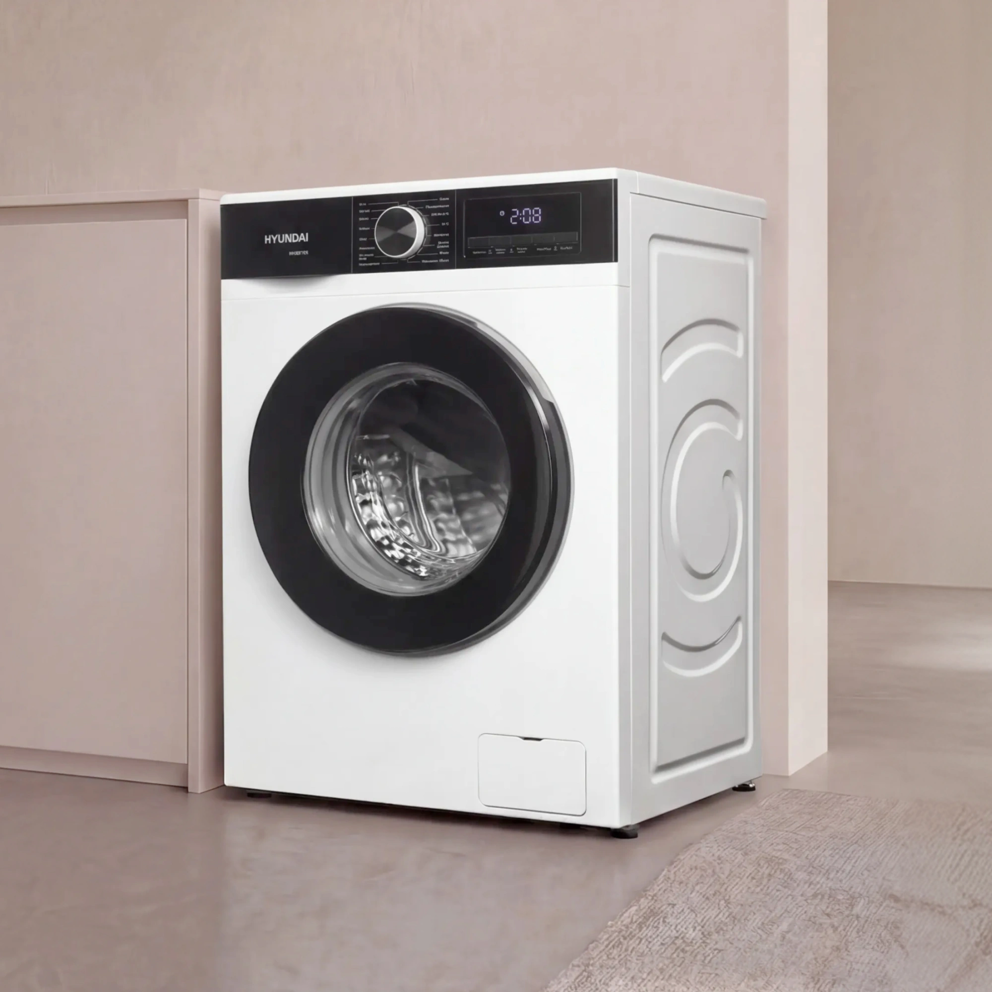 Стиральная машина Hyundai WME7210 класс: A+++ загр.фронтальная макс.:7кг белый инвертор — миниатюра 25