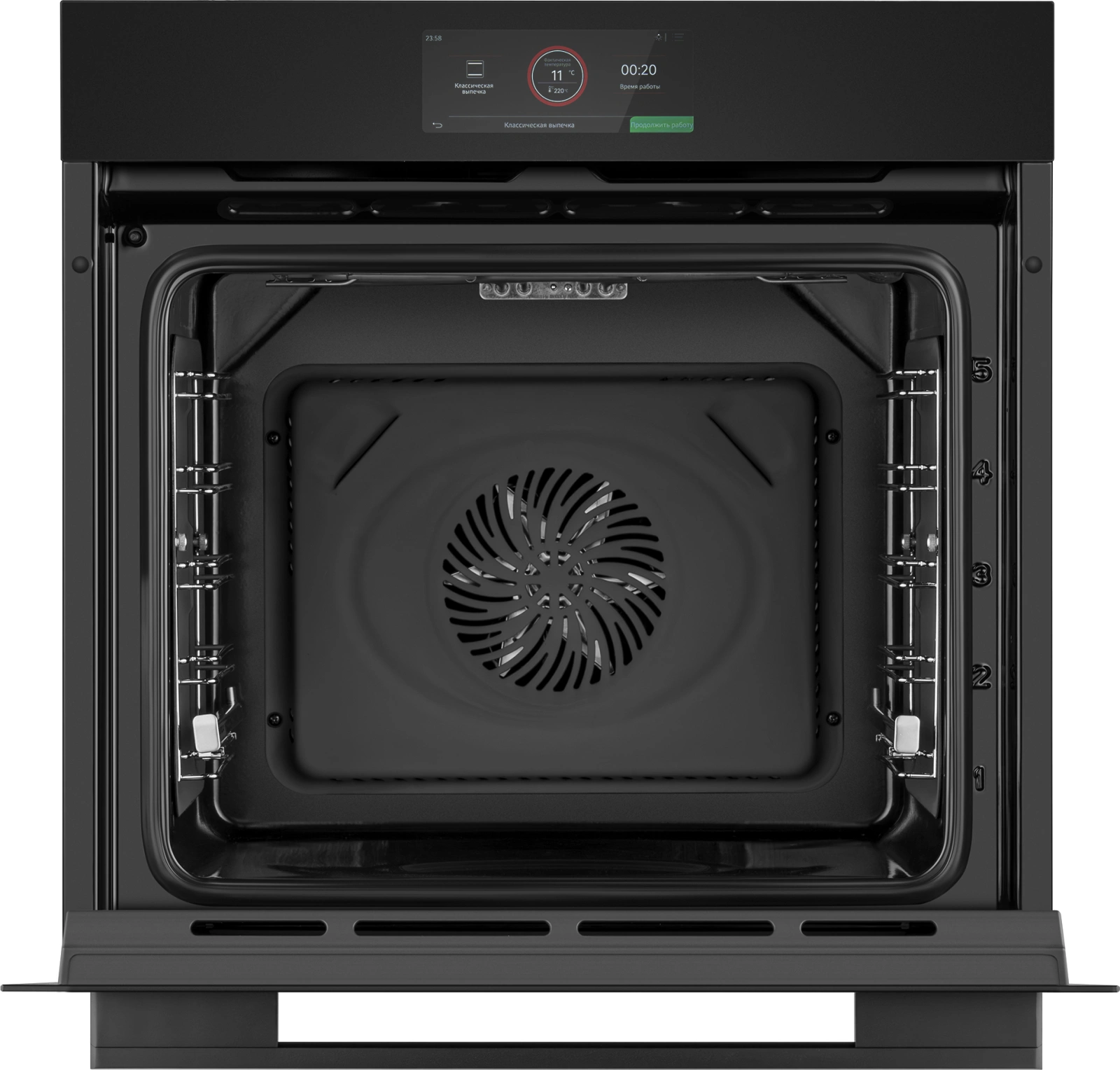 Духовой шкаф Электрический Weissgauff Premium EOM 899 Color Touch Matt черный — миниатюра 16