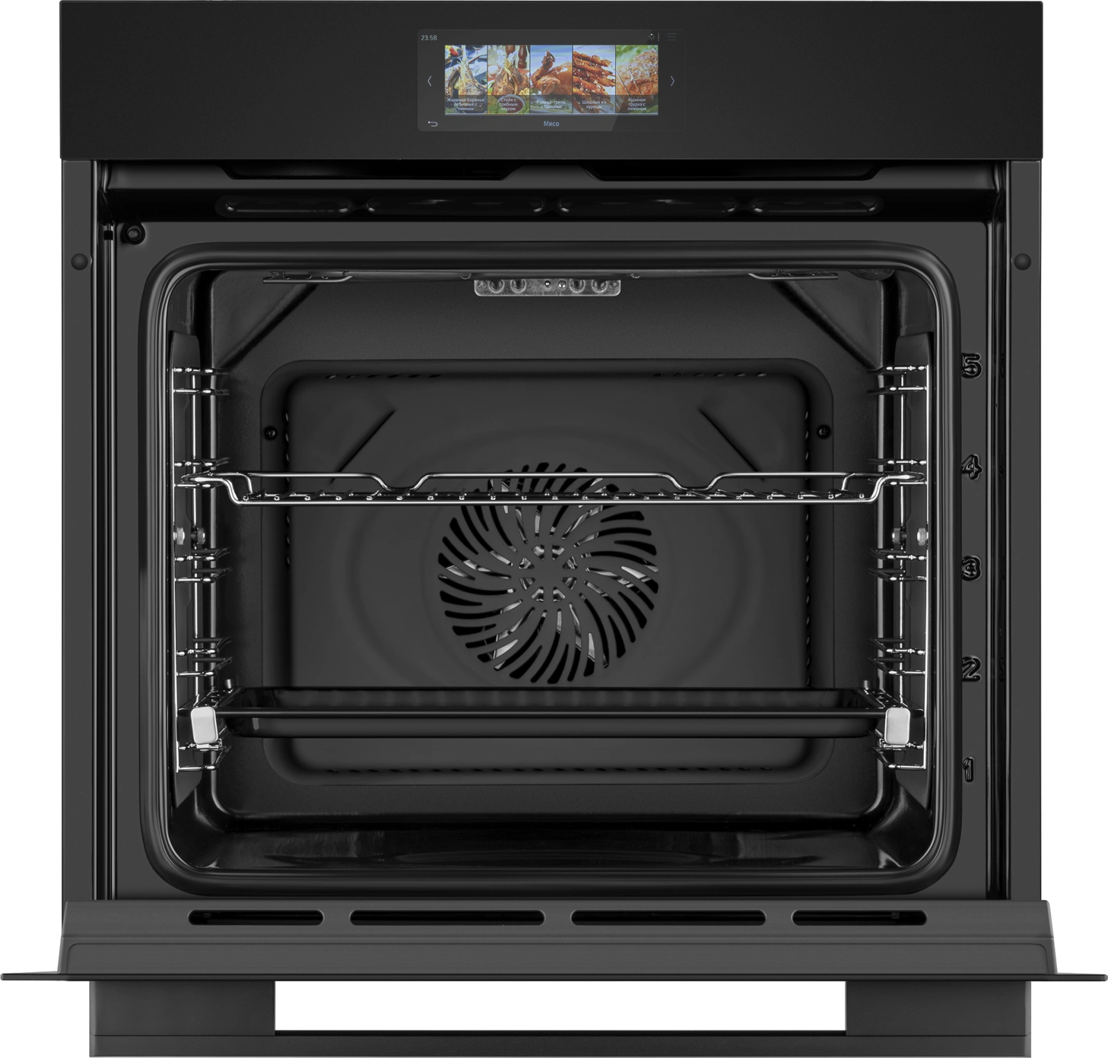 Духовой шкаф Электрический Weissgauff Premium EOM 899 Color Touch Matt черный — миниатюра 14