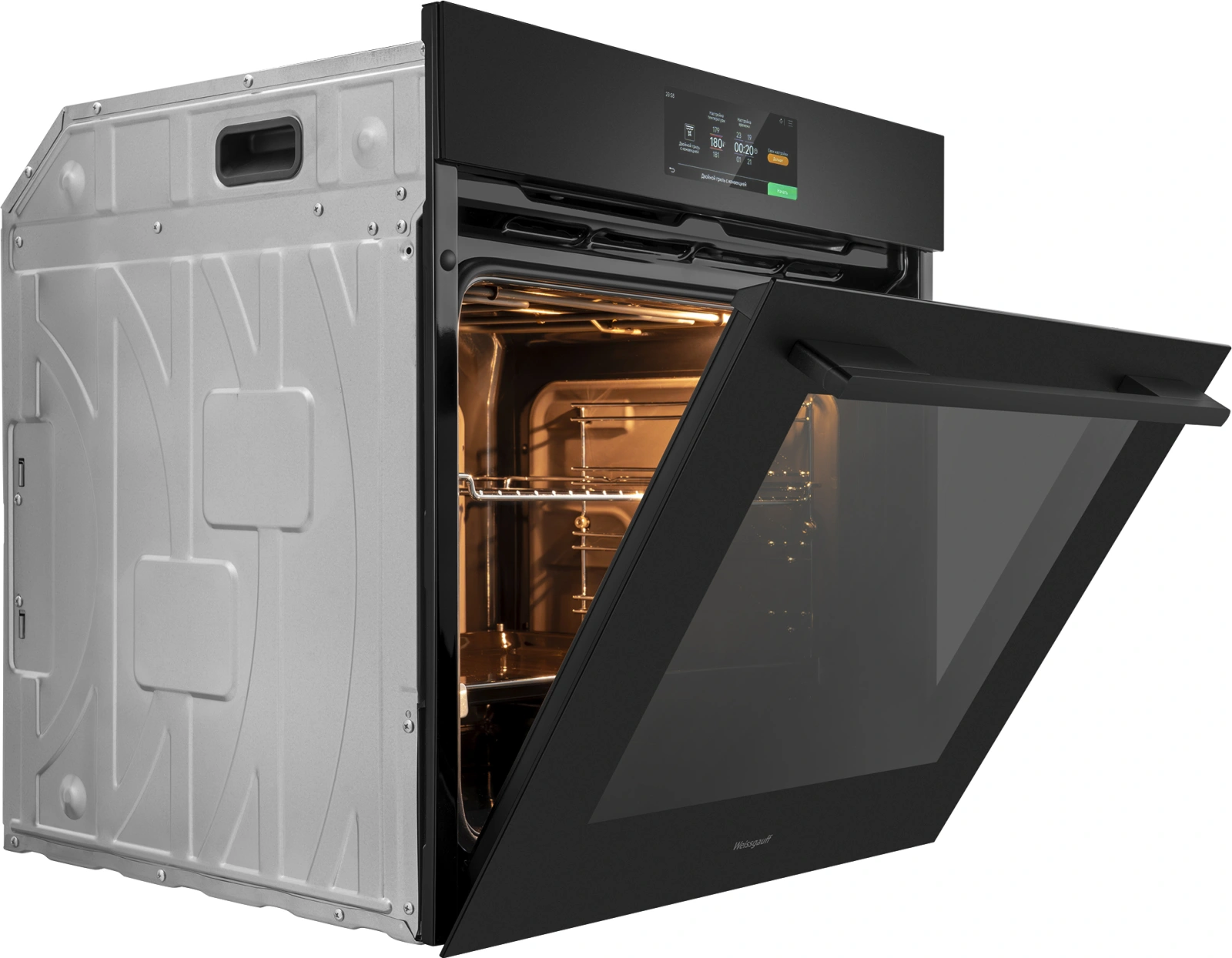 Духовой шкаф Электрический Weissgauff Premium EOM 899 Color Touch Matt черный — миниатюра 2
