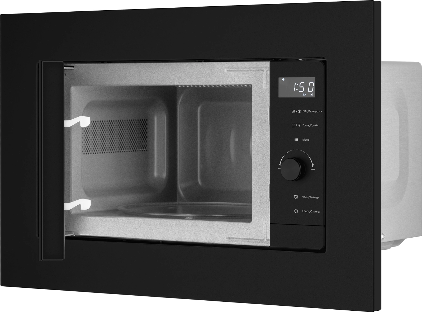 Микроволновая печь Weissgauff HMT-620 BG Grill Matt Edition 20л. 700Вт черный (встраиваемая) — миниатюра 6
