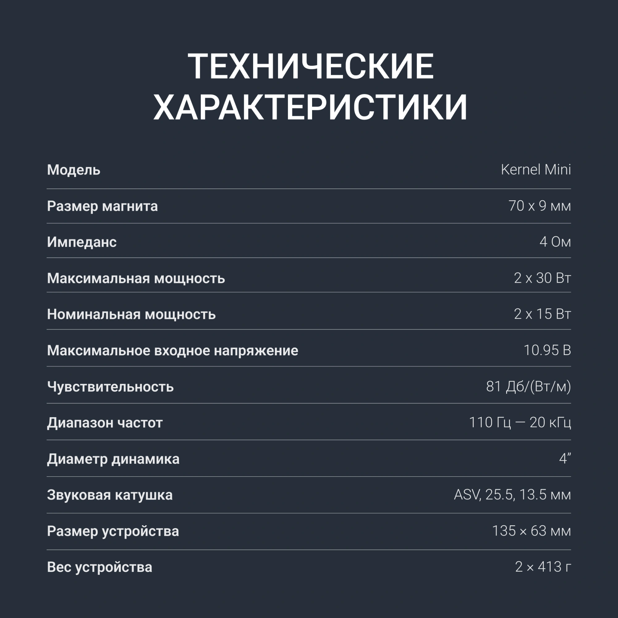 Колонки автомобильные Digma KERNEL MINI 60Вт 81дБ 4Ом 10см (4дюйм) (ком.:2кол.) коаксиальные двухполосные — миниатюра 13