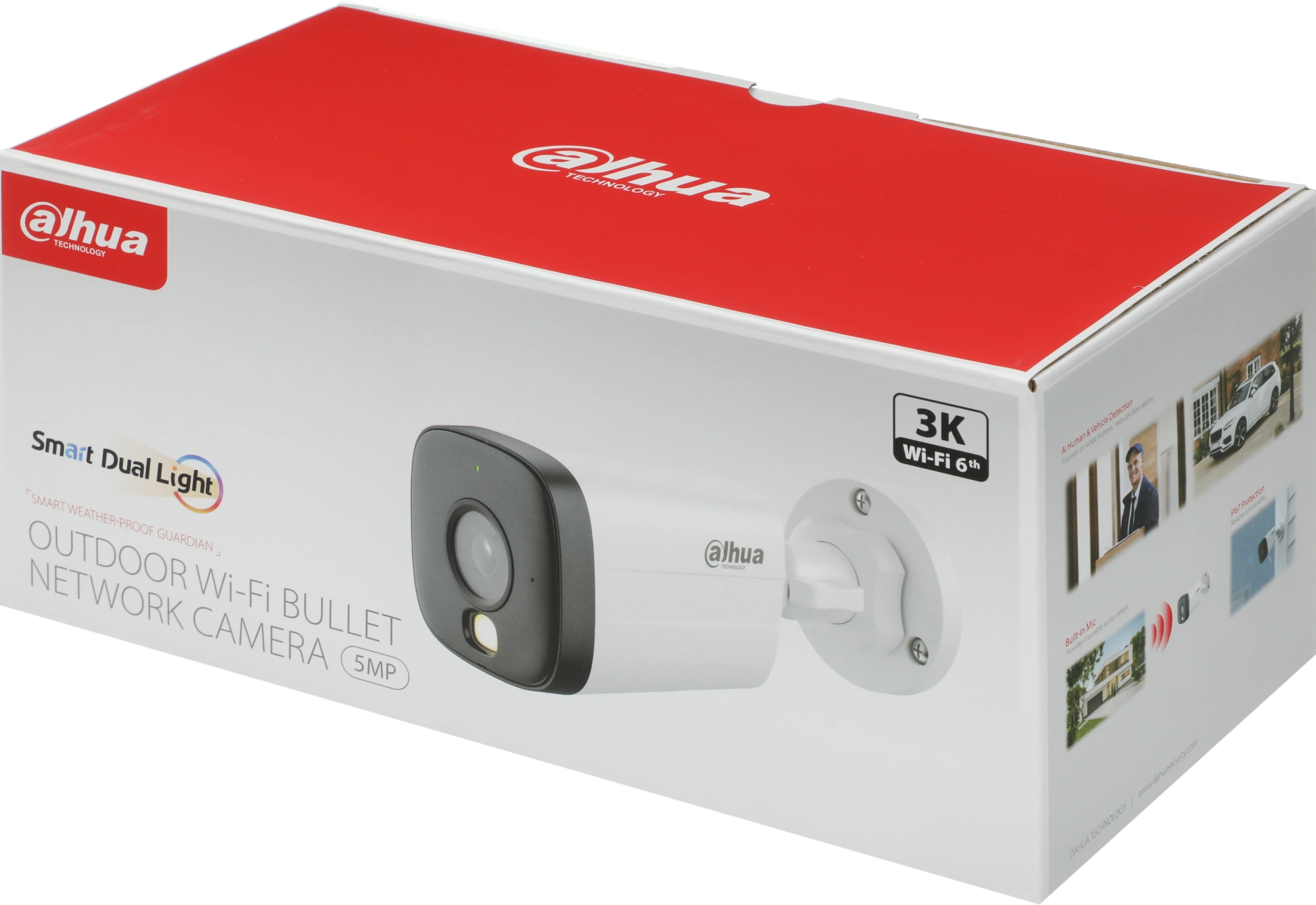 Камера видеонаблюдения IP Dahua DH-IPC-HFW1539DTK2P-SAW-IL-0280B Wi-Fi 2.8-2.8мм цв. корп.:белый (DH-IPC-HFW1539DTK2-SAW-IL) — миниатюра 4