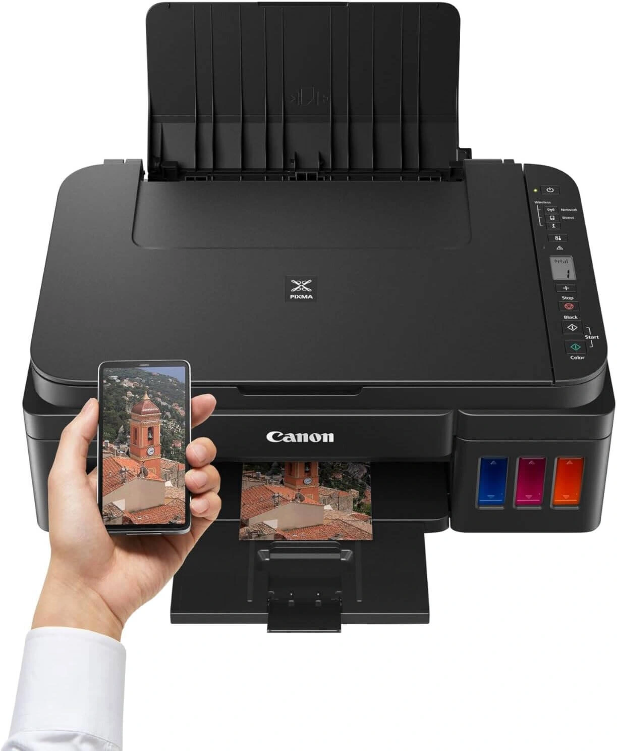 МФУ струйный Canon Pixma G3416 (2315C052) A4 WiFi черный — миниатюра 3