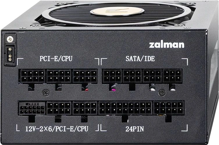 Блок питания Zalman ATX 1200W ZM1200-TMX2 VIEW Gen.5 80+ gold 24pin APFC 120mm fan color LED 12xSATA Cab Manag RTL — миниатюра 3