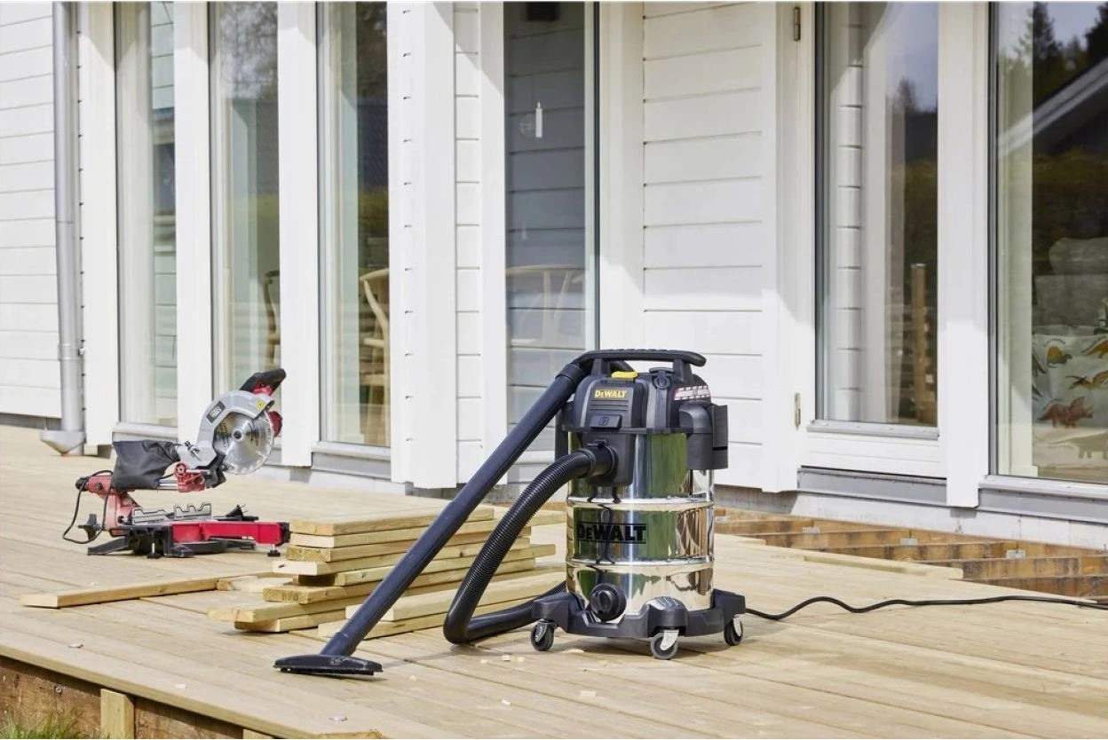 Строительный пылесос DeWalt DXV30SAPTA 750Вт (уборка: сухая/влажная/выдув/сбор воды) серебристый — миниатюра 8