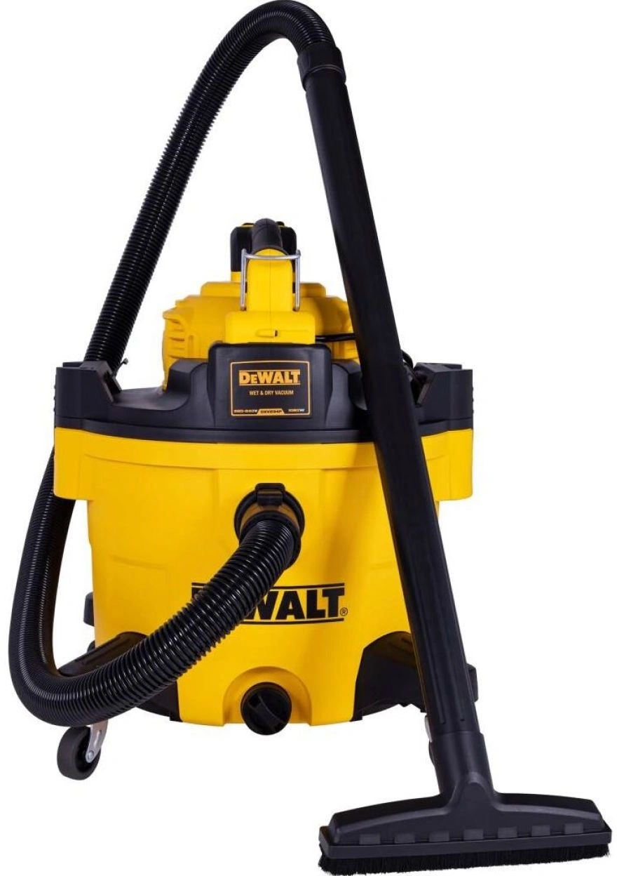 Строительный пылесос DeWalt DXV234P 1080Вт (уборка: сухая/влажная/выдув/сбор воды) желтый — миниатюра 7