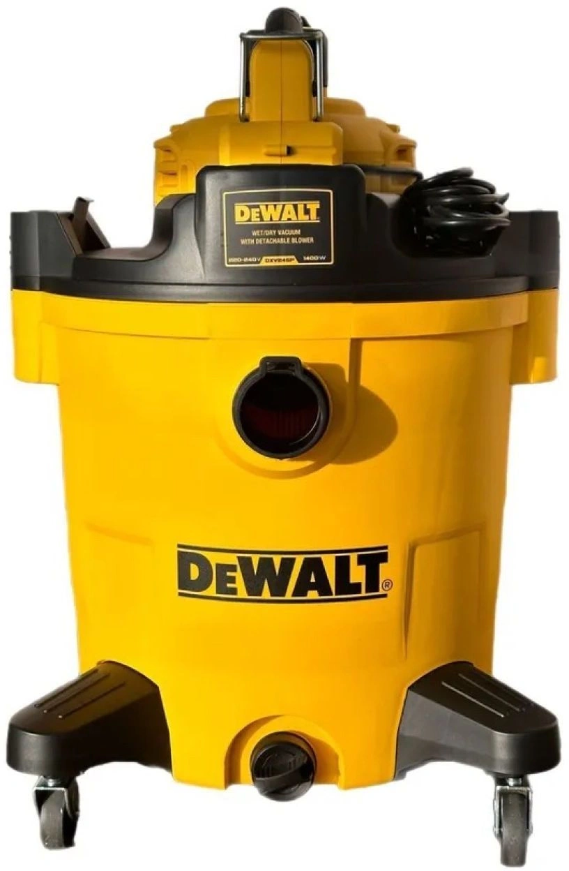 Строительный пылесос DeWalt DXV245P 1400Вт (уборка: сухая/влажная/выдув/сбор воды) желтый — миниатюра 5